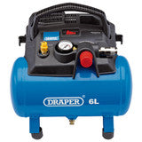 Draper 6L Oil-Free Air Compressor 1.2kW 1.5hp 02115
