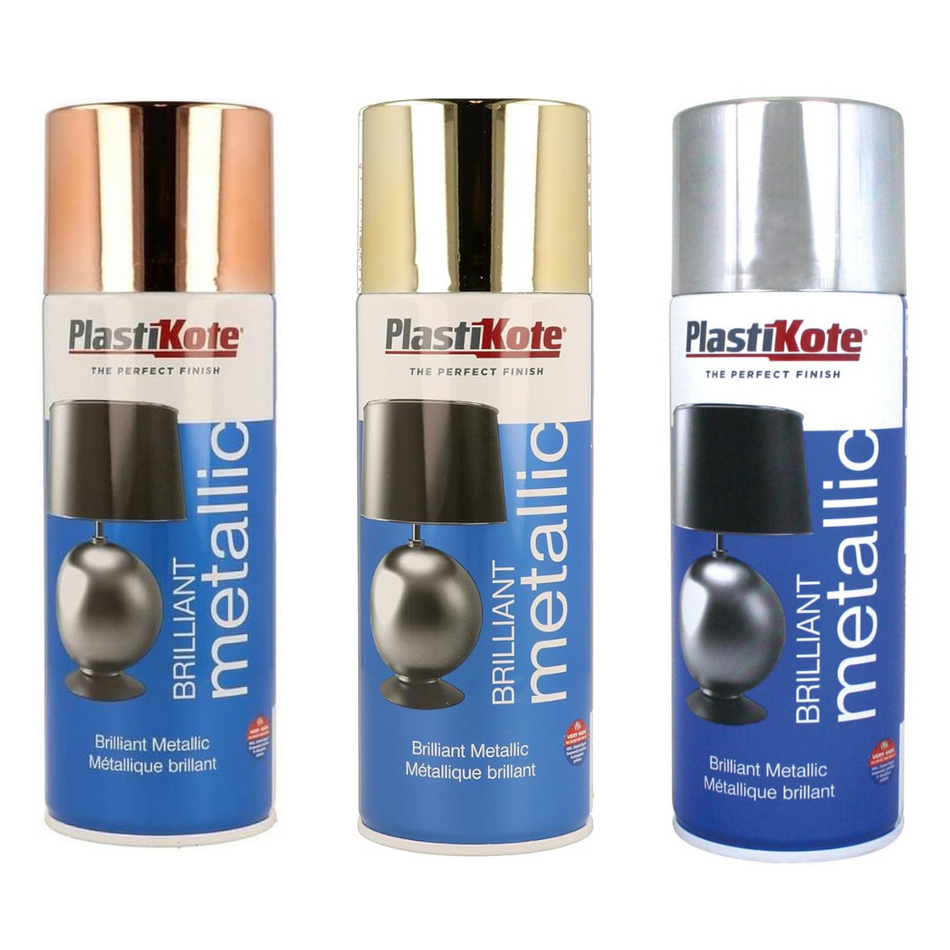 PlastiKote Spray Paint 400ml - Brilliant Metallic